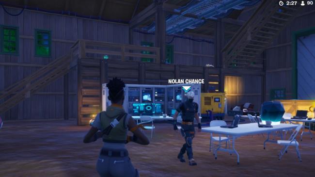 Nolan Chance walking around the barn house in Frenzy Fields.